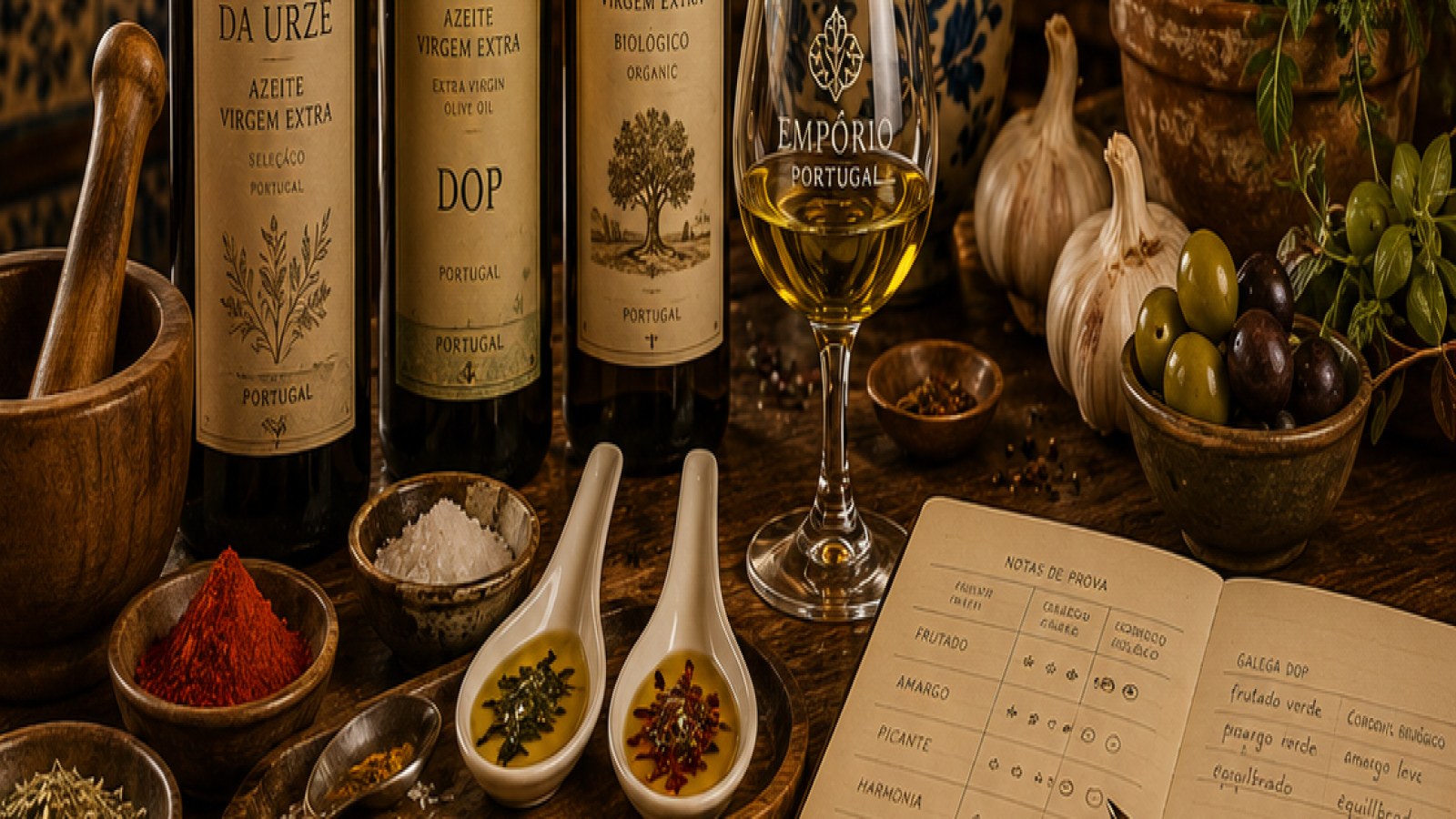 Criterios comerciales y editoriales para aceites y especias portugueses