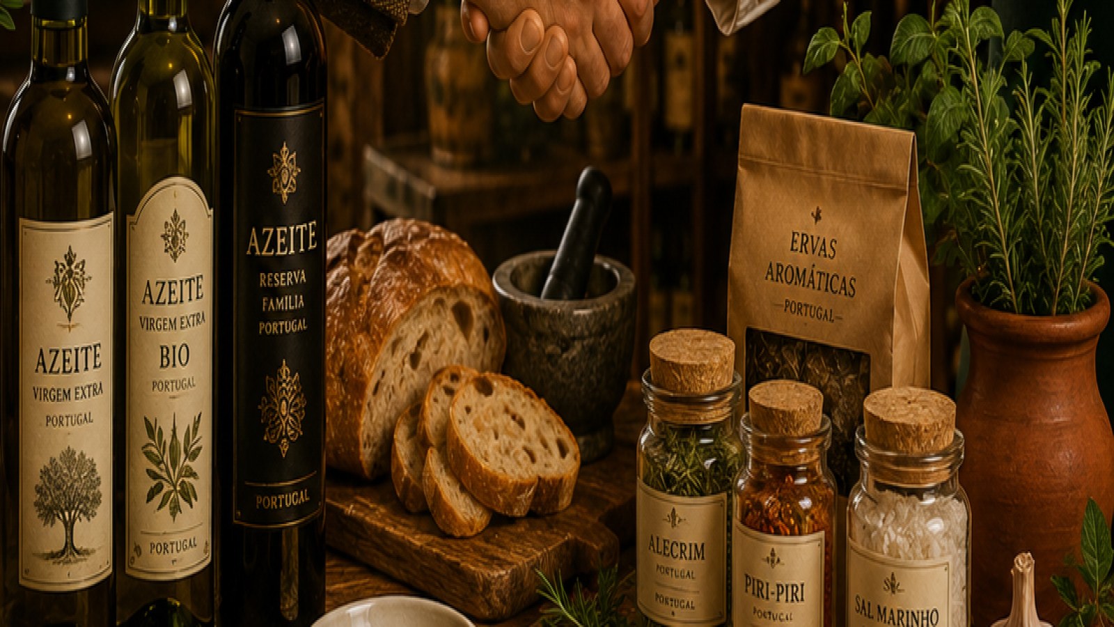Invitación a socios y vendedores de aceites y especias portugueses
