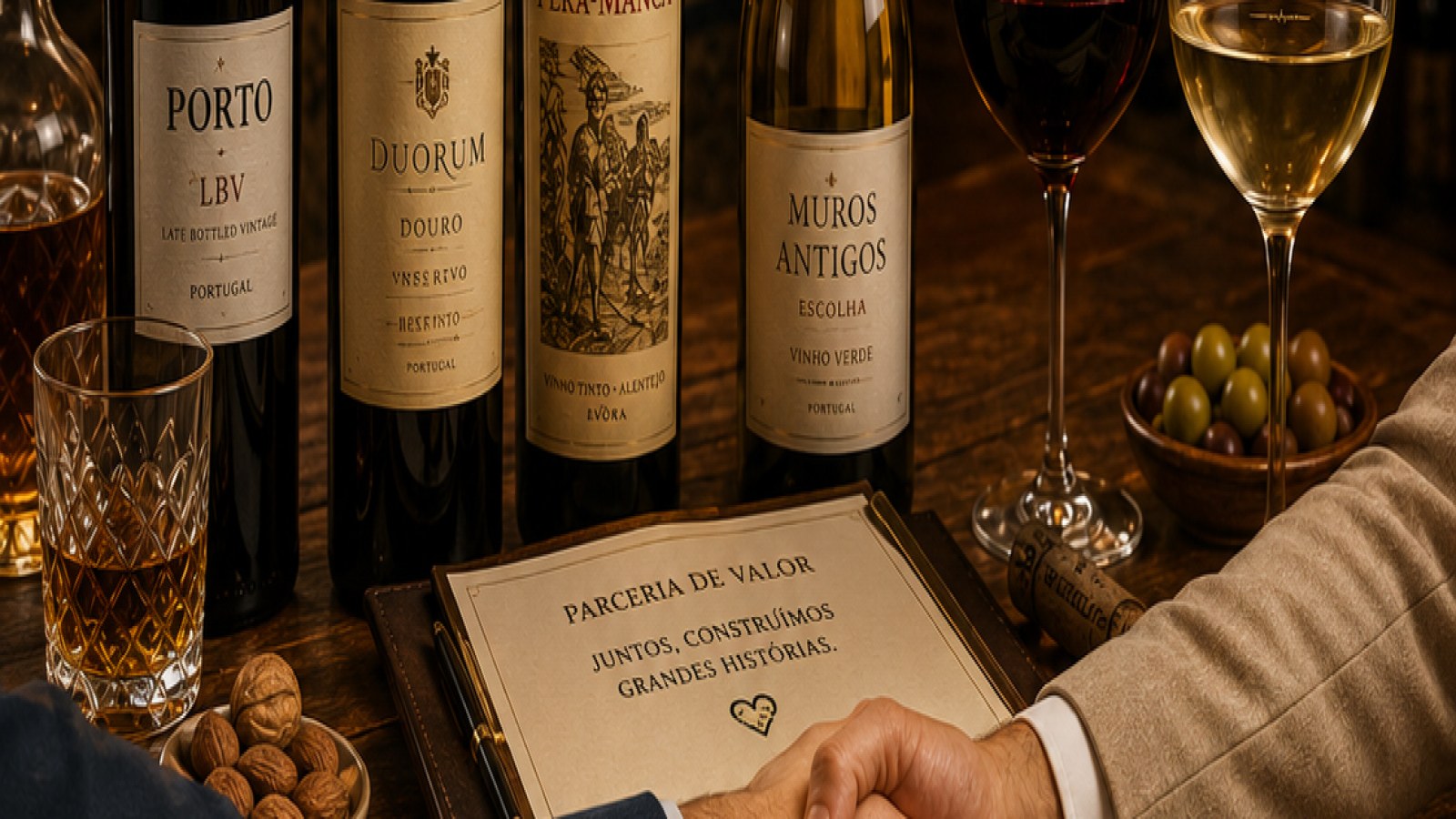 Invitación a socios y vendedores de vinos y bebidas portuguesas