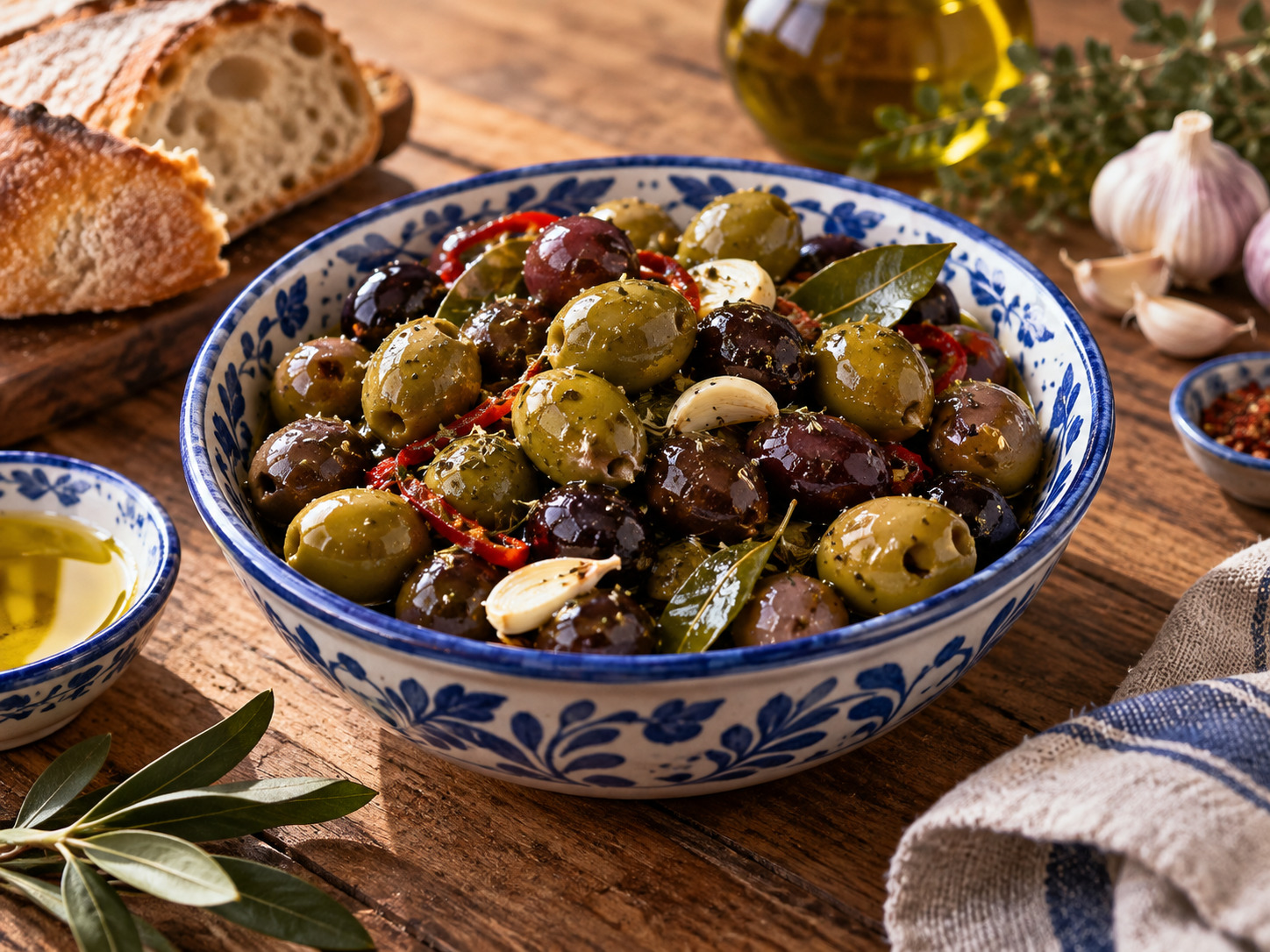 Foto de Azeitonas temperadas à portuguesa - receita portuguesa tradicional