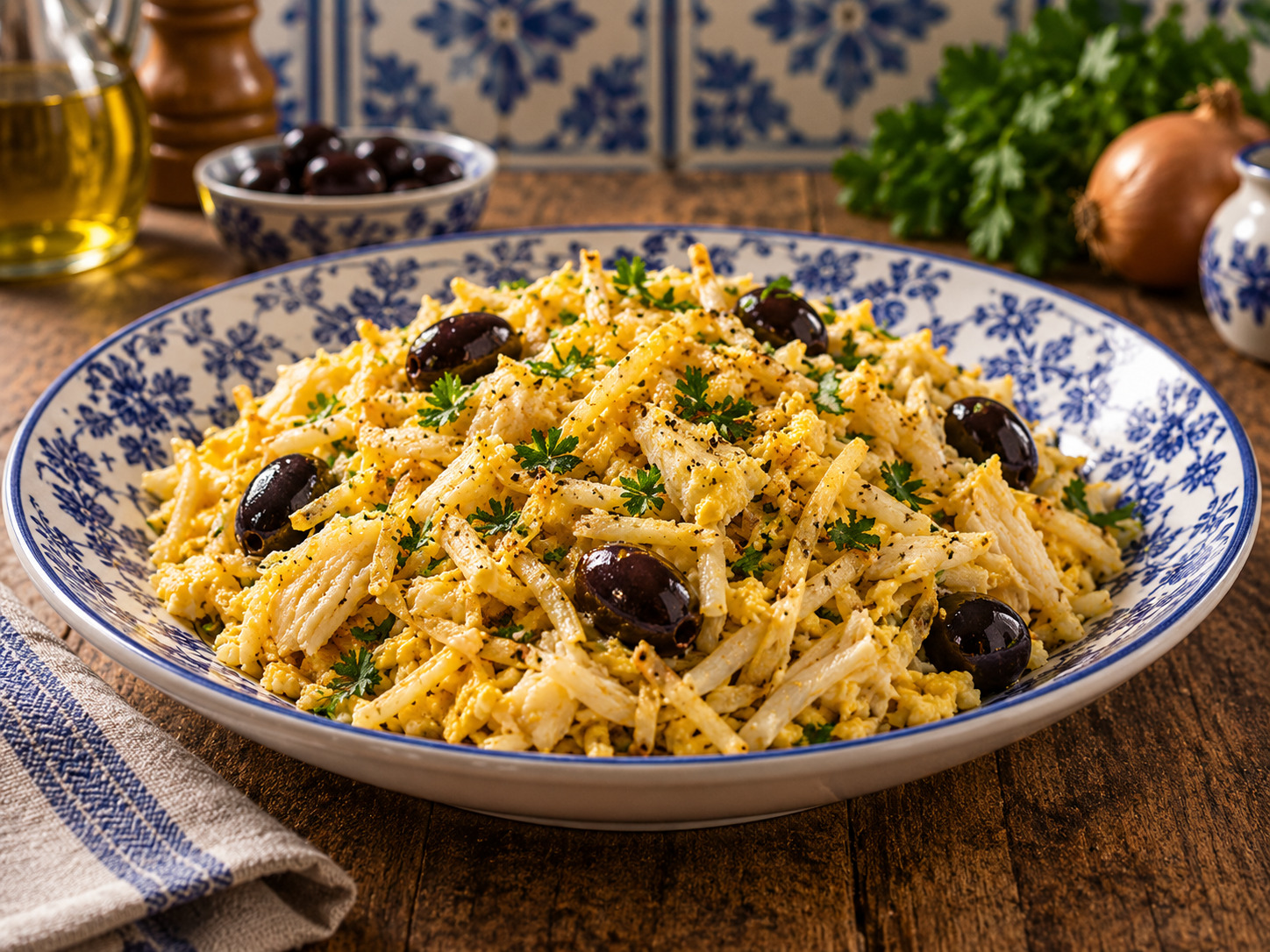 Foto de Bacalhau à Brás - receta portuguesa tradicional