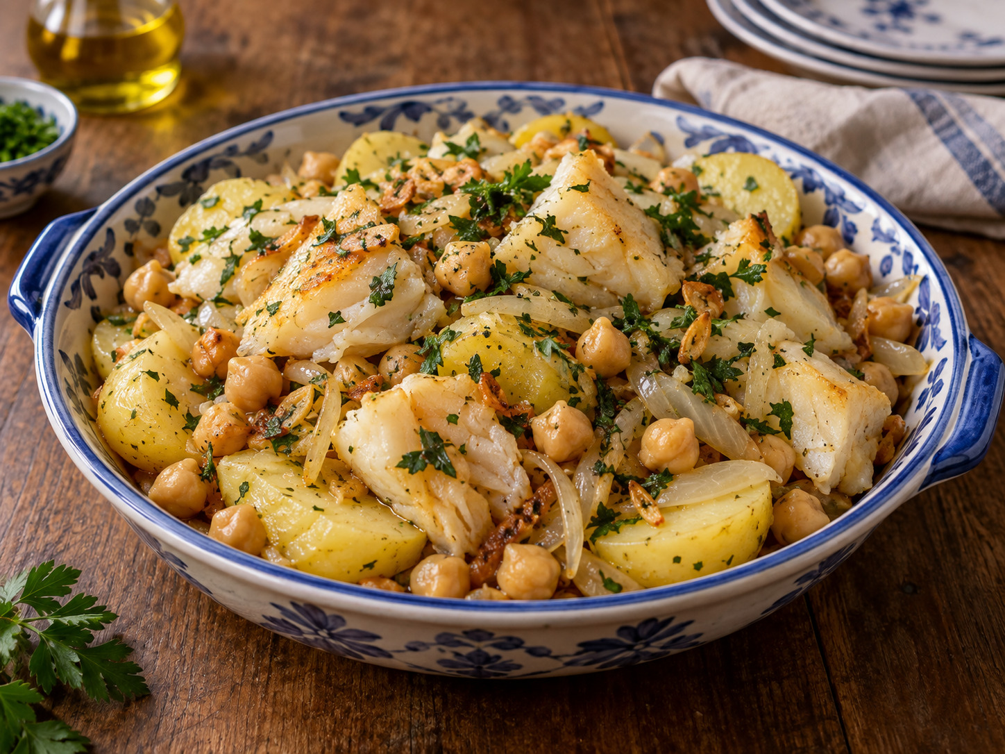 Foto de Bacalhau à moda da Madeira - receita portuguesa tradicional