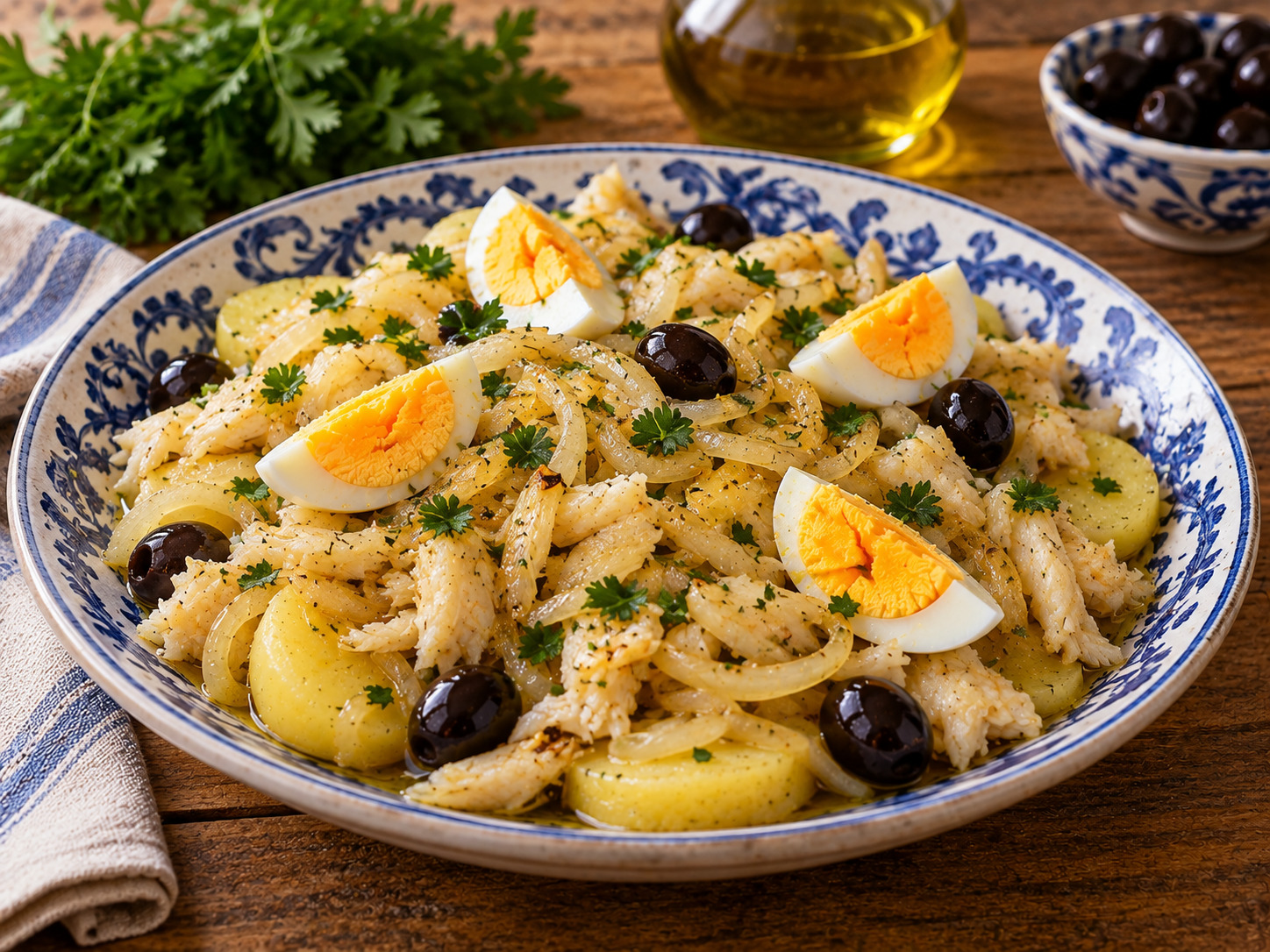 Foto de Bacalhau à moda de Braga - receita portuguesa tradicional