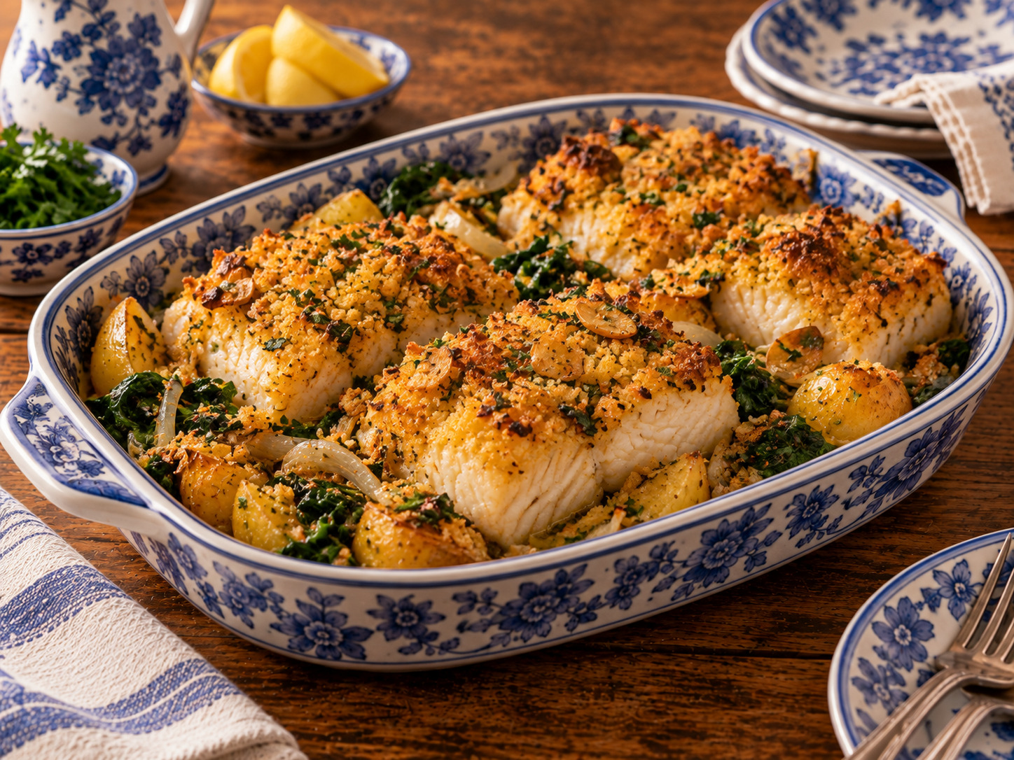 Foto de Bacalhau cozido com todos - receita portuguesa tradicional