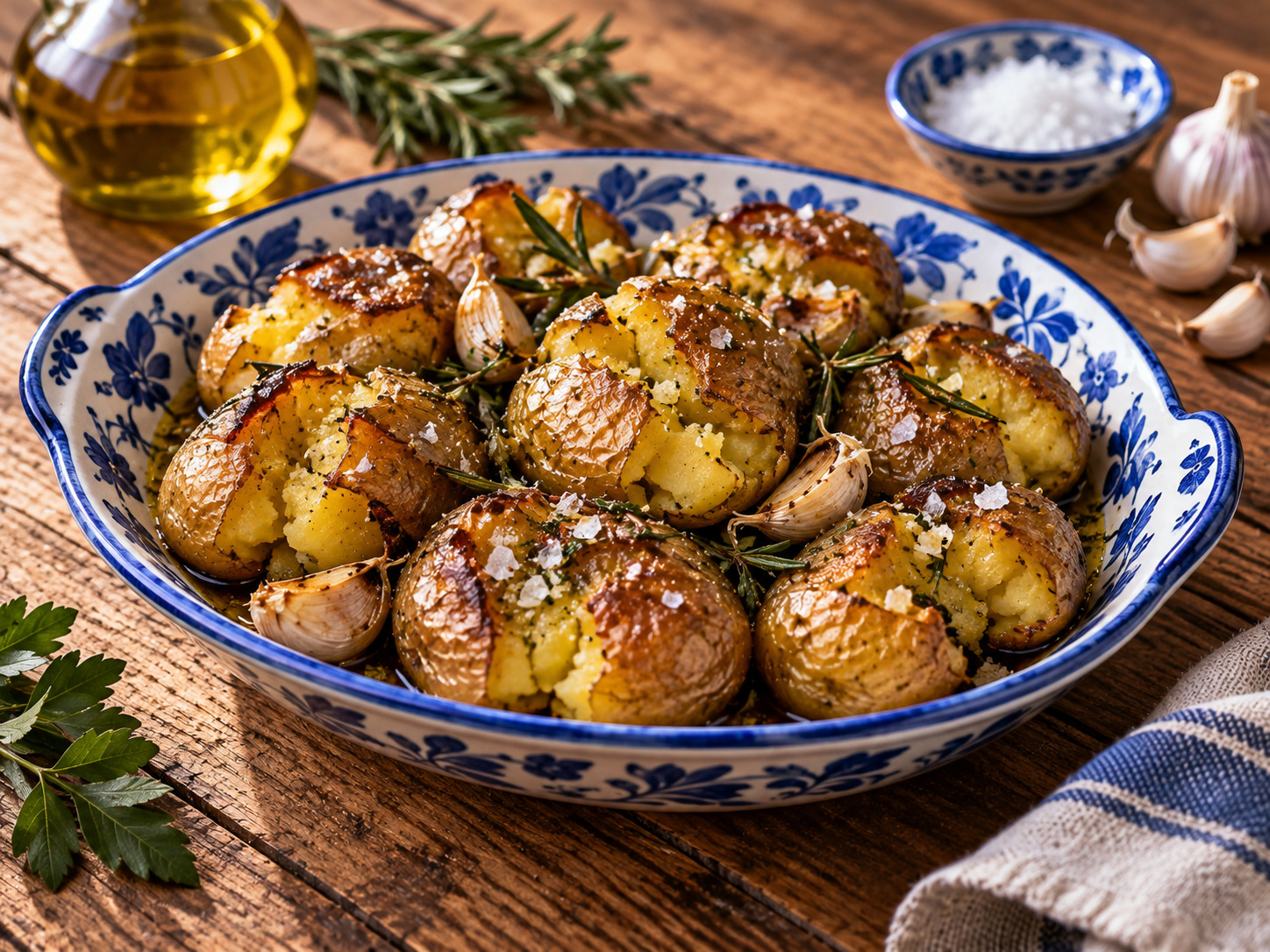 Foto de Batatas a murro - receita portuguesa tradicional
