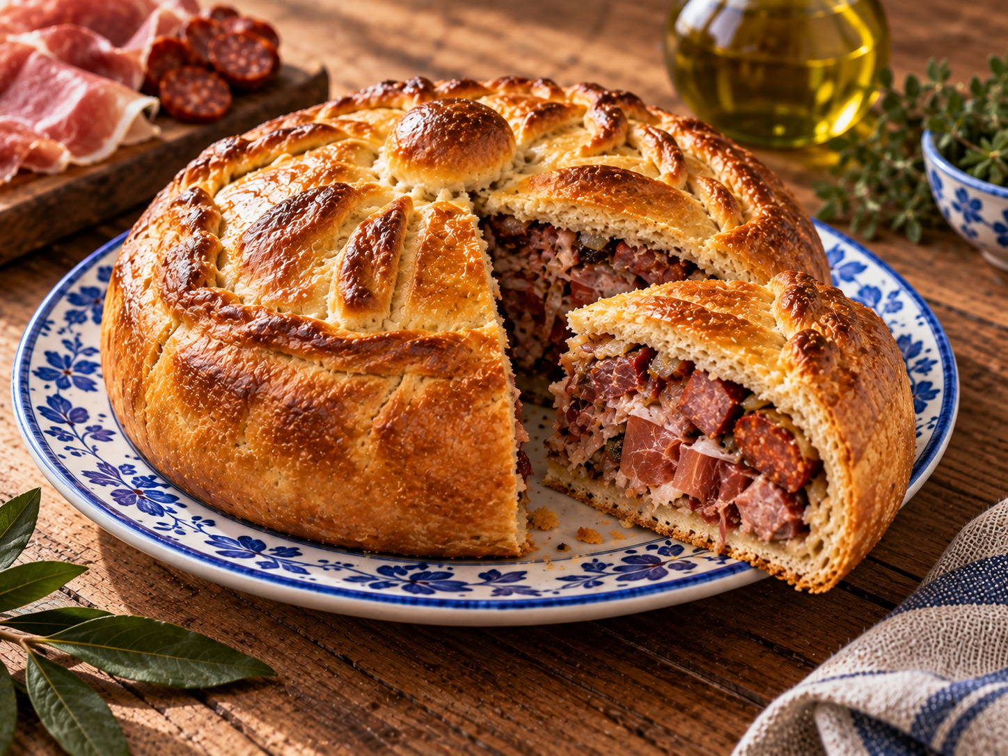 Foto de Bola de Lamego - receita portuguesa tradicional