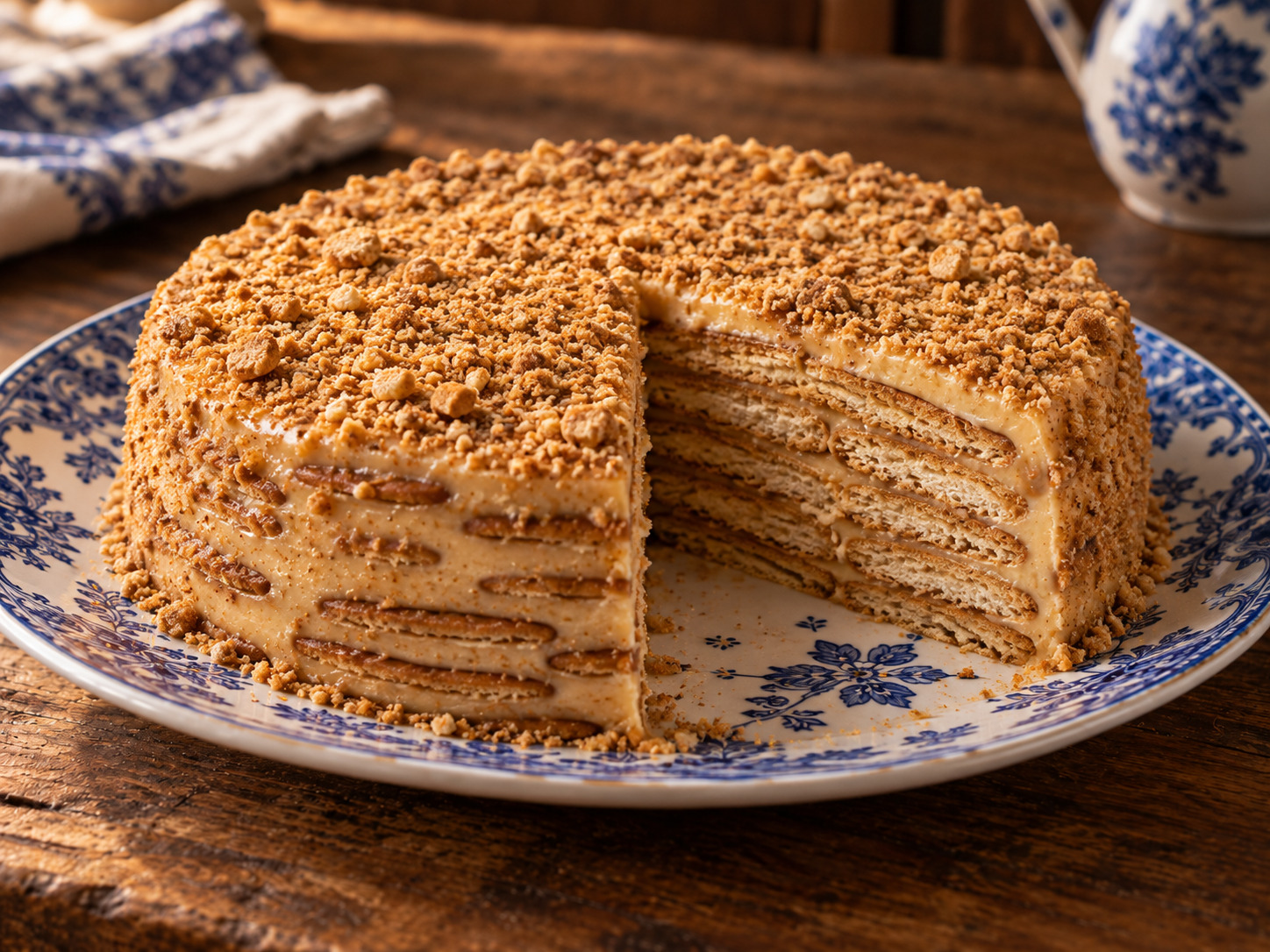 Foto de Bolo de bolacha - dulce portugués tradicional