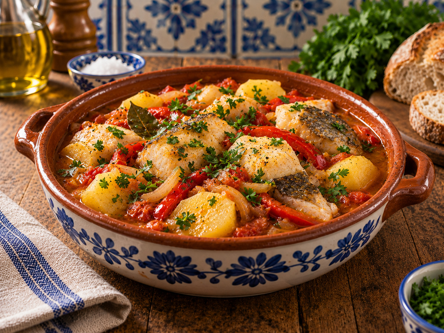 Foto de Caldeirada de peixe - receita portuguesa tradicional
