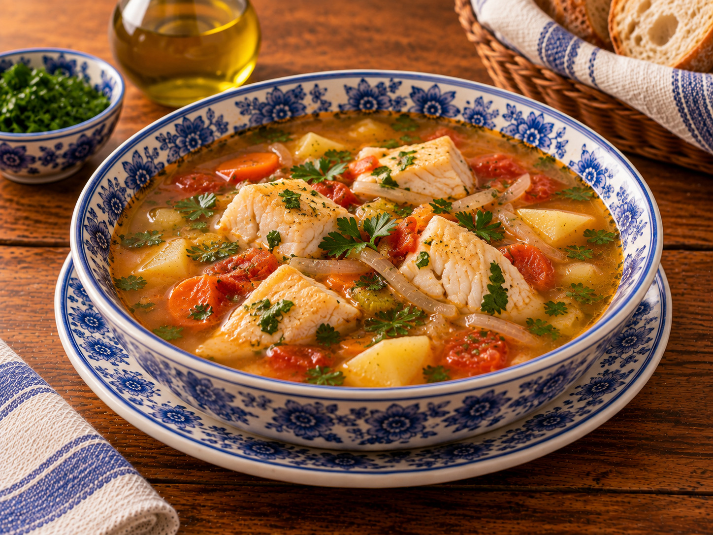 Foto de Caldo de peixe à portuguesa - receita portuguesa tradicional