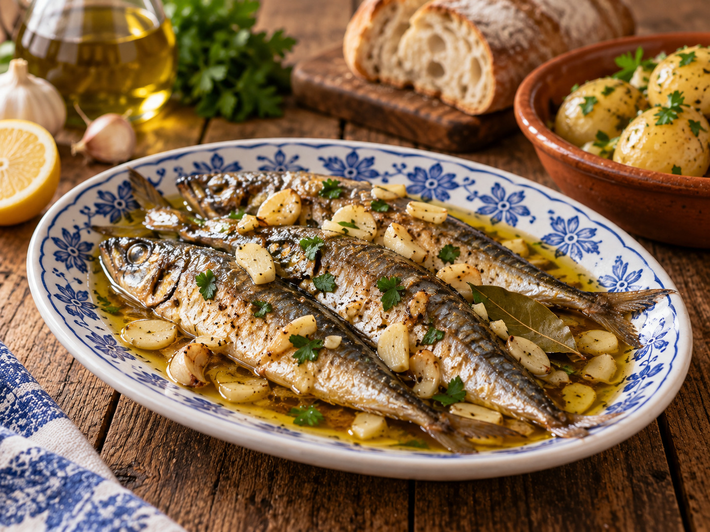 Foto de Carapaus alimados - receita portuguesa tradicional
