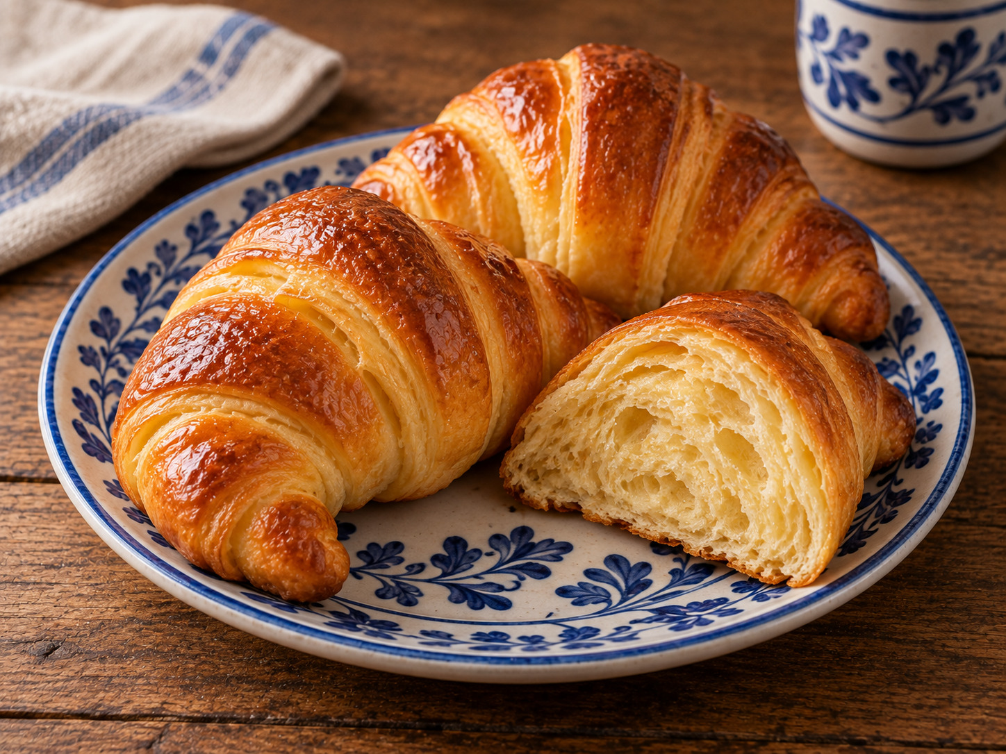 Foto de Croissant brioche português - receita portuguesa tradicional