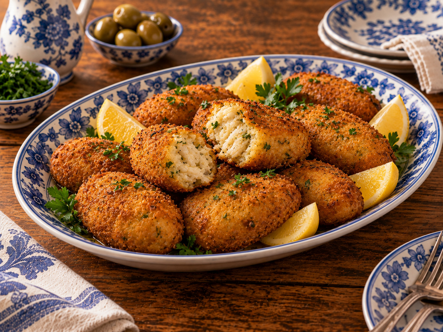 Foto de Croquetes de bacalhau - receita portuguesa tradicional