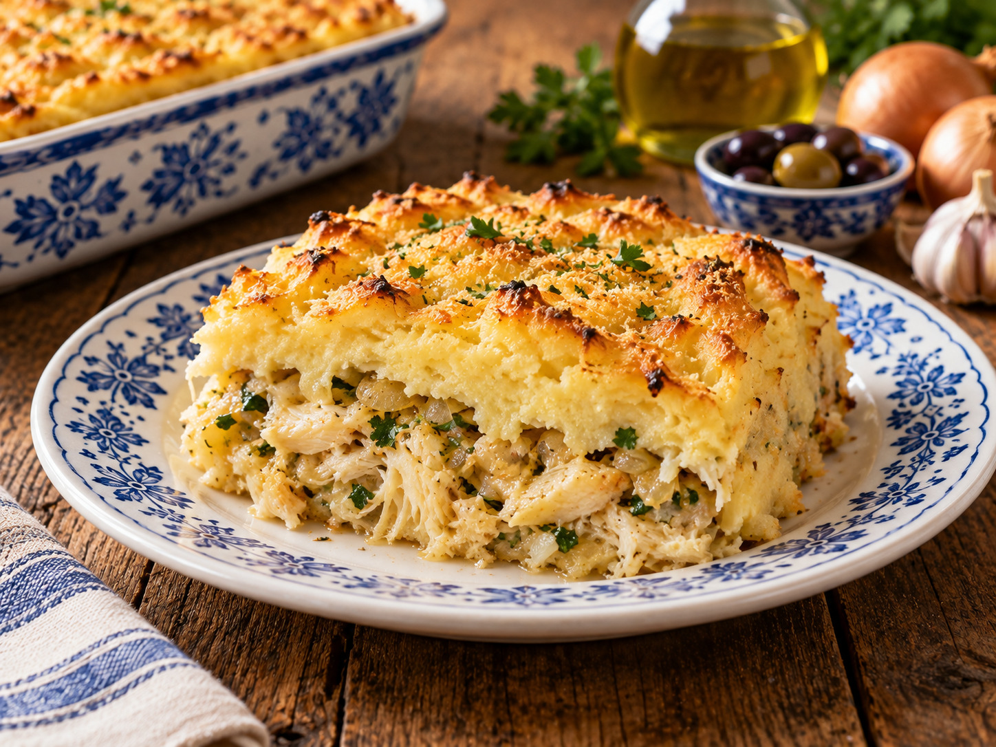 Foto de Empadão de bacalhau - receita portuguesa tradicional