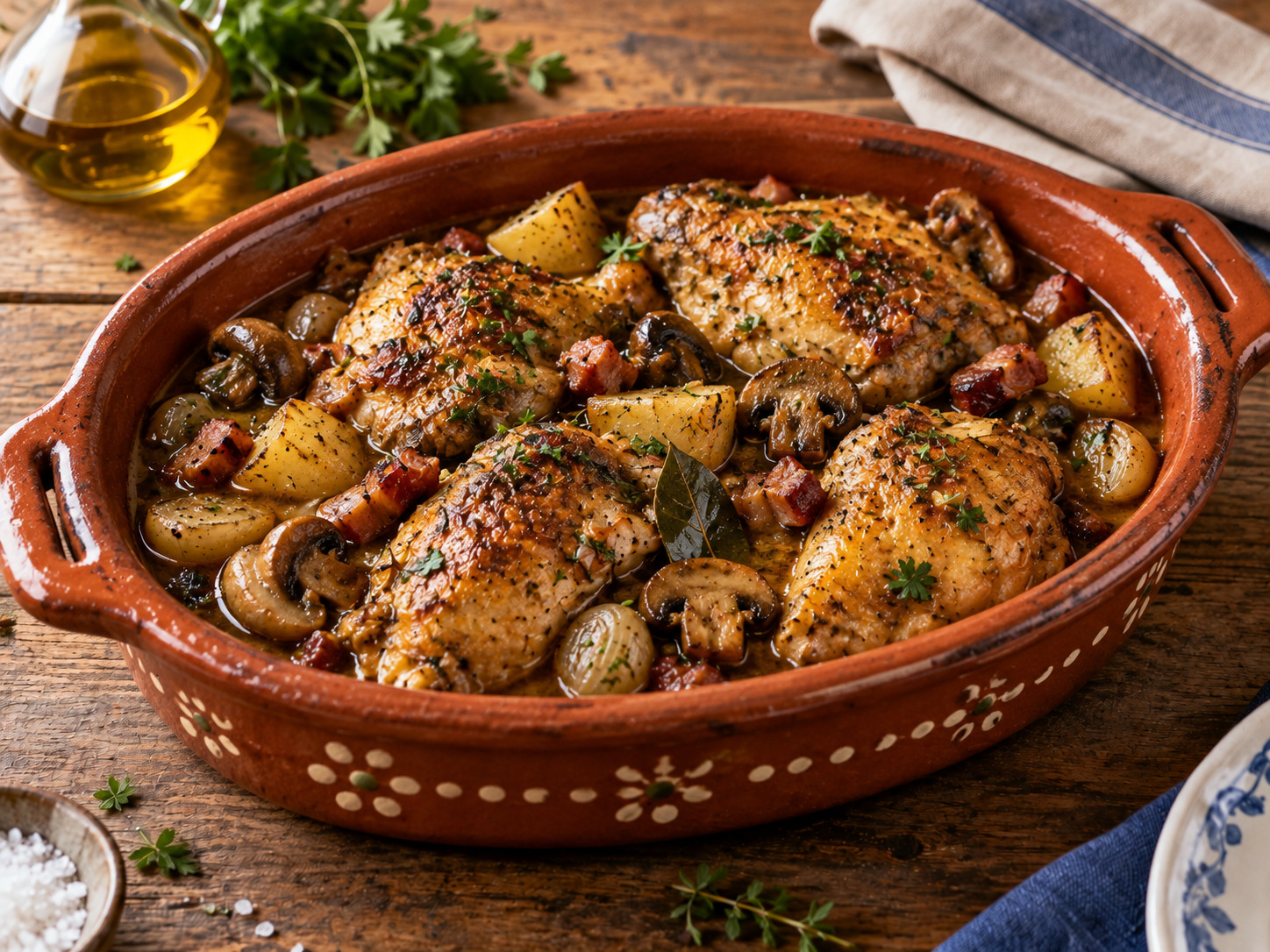 Foto de Frango na púcara - receita portuguesa tradicional