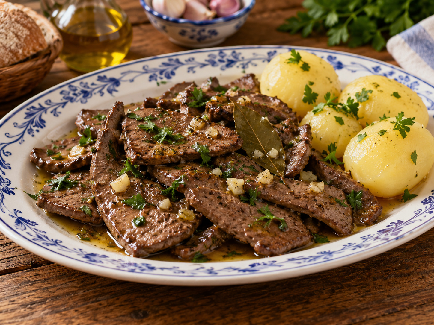 Foto de Iscas com elas - receita portuguesa tradicional