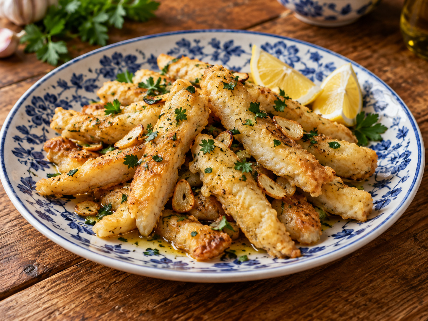 Foto de Iscas de bacalhau - receita portuguesa tradicional