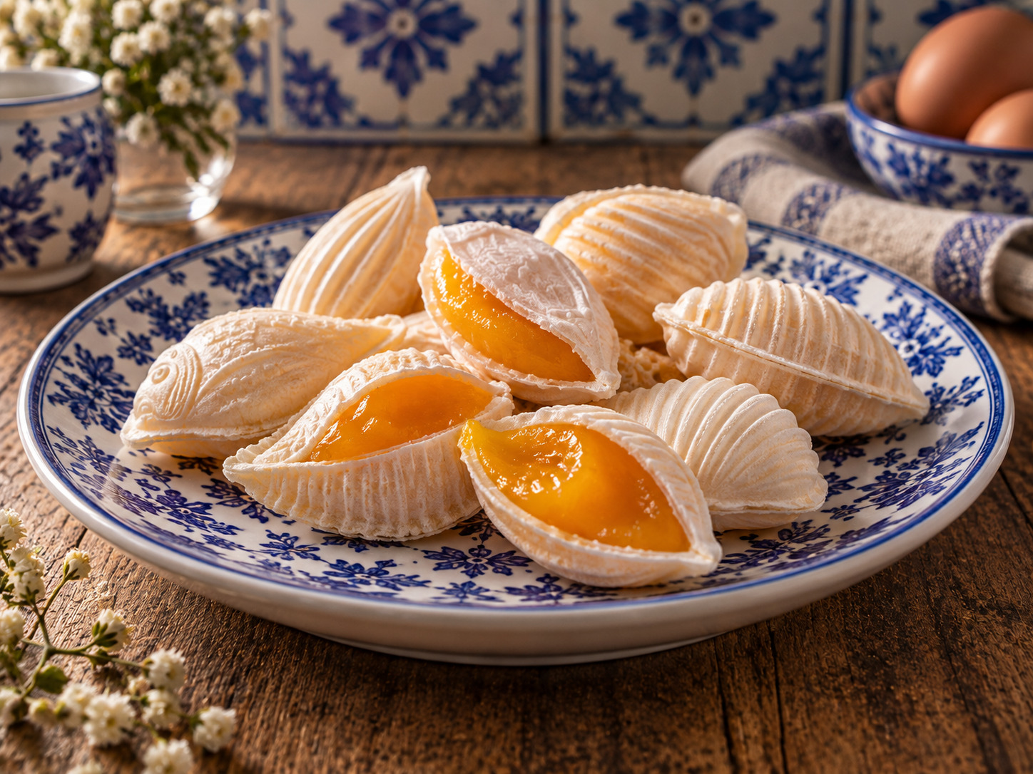 Ovos moles de Aveiro — receta portuguesa tradicional