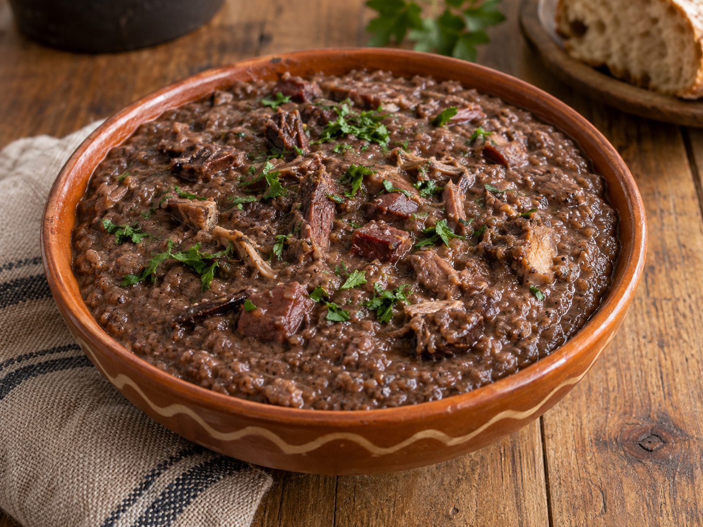 Foto de Papas de sarrabulho - receita portuguesa tradicional
