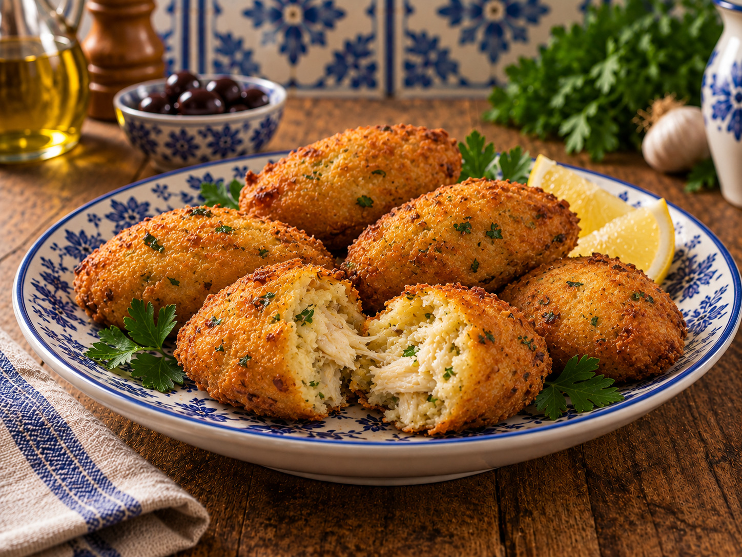 Foto de Pastéis de bacalhau - receita portuguesa tradicional