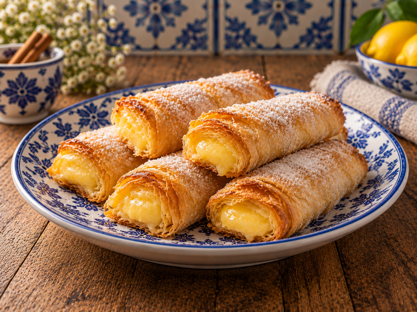 Foto de Pastéis de Tentúgal - dulce portugués tradicional