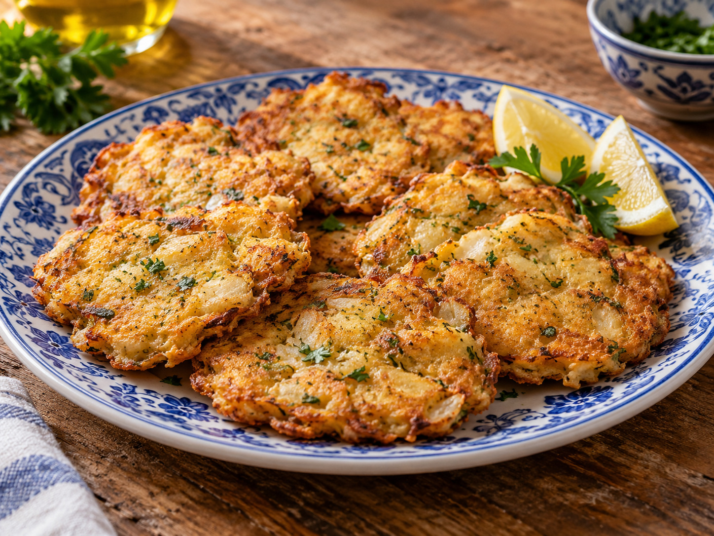 Foto de Pataniscas de bacalhau - receita portuguesa tradicional