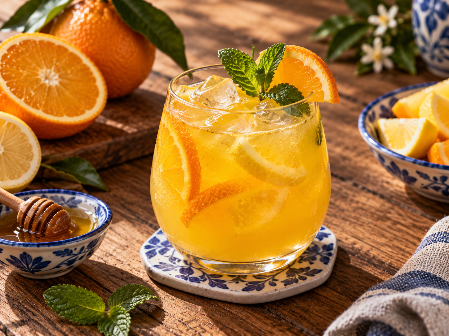 Foto de Poncha madeirense sem álcool - receita portuguesa tradicional