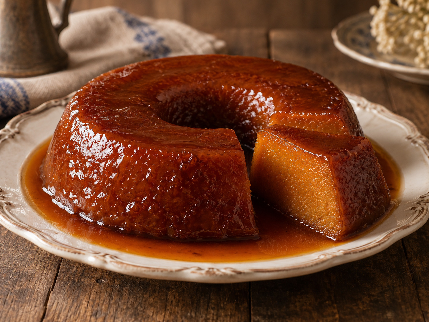 Foto de Pudim Abade de Priscos - dulce portugués tradicional