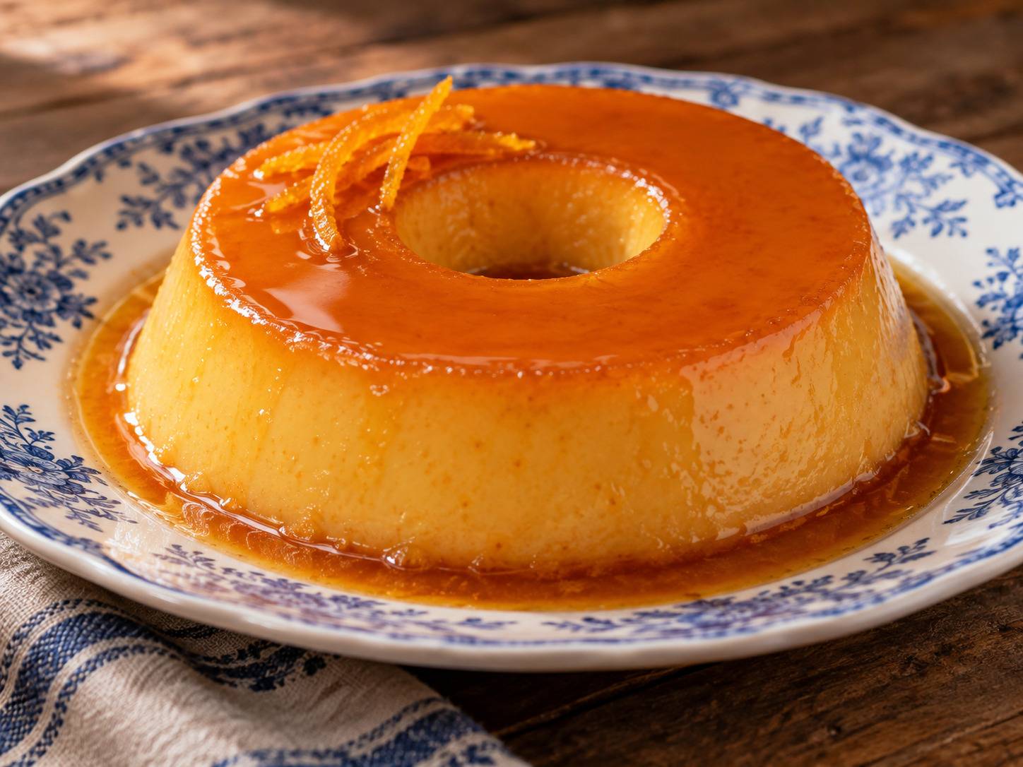 Foto de Pudim de laranja - dulce portugués tradicional