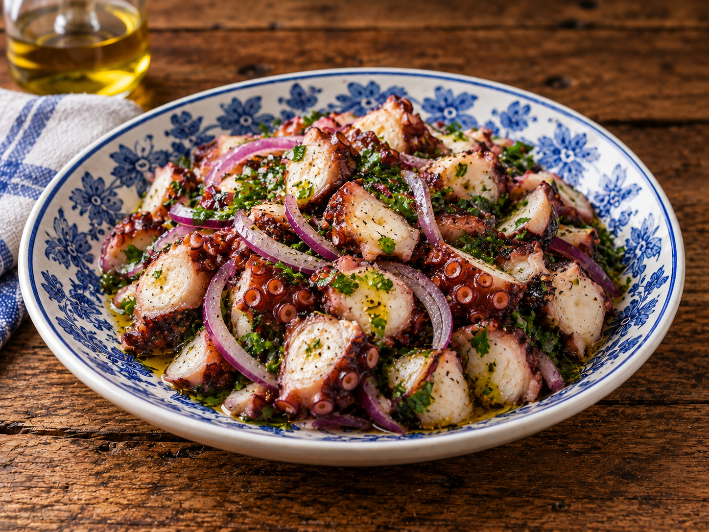 Foto de Salada de polvo - receita portuguesa tradicional
