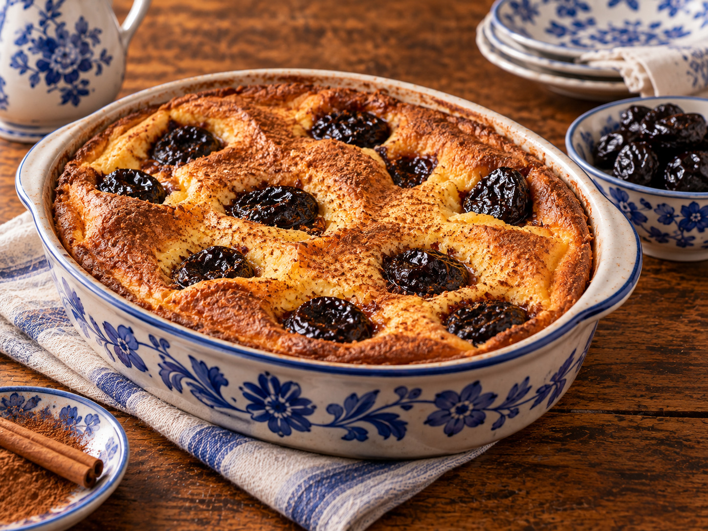 Foto de Sericaia com ameixa de Elvas - receita portuguesa tradicional