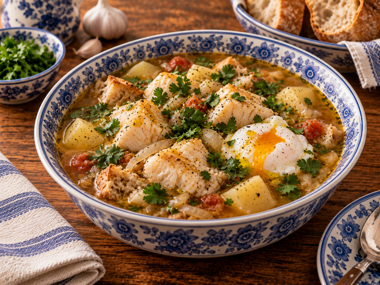 Foto de Sopa de cação - receita portuguesa tradicional