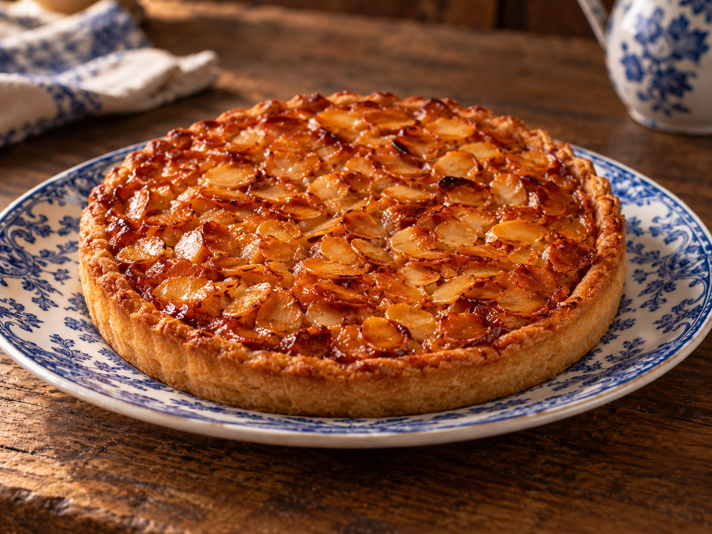 Foto de Tarte de amêndoa algarvia - dulce portugués tradicional