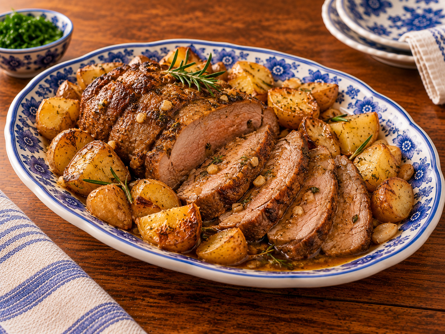 Foto de Vitela assada à moda portuguesa - receita portuguesa tradicional