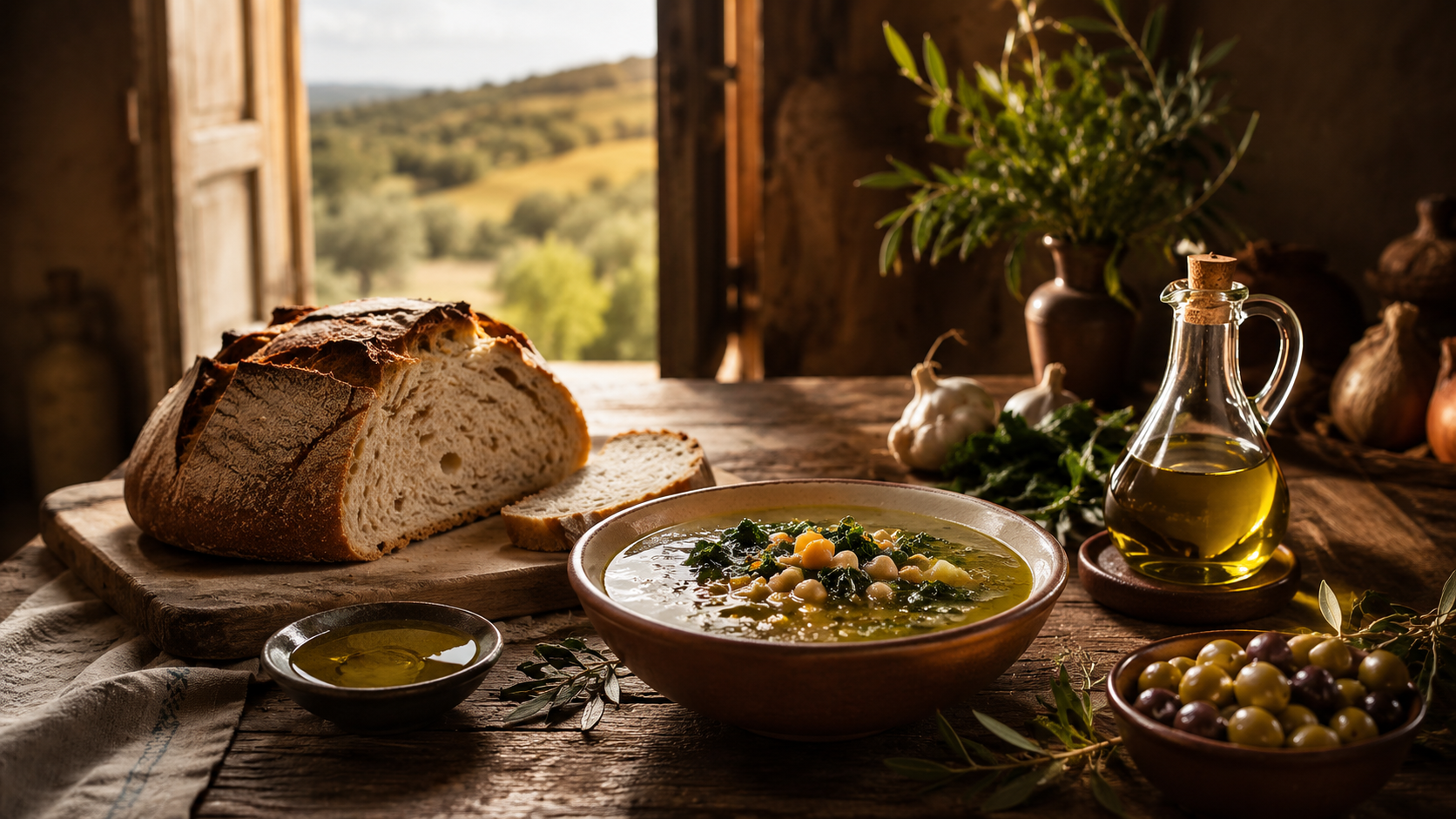 Recetas portuguesas — mesa tradicional editorial