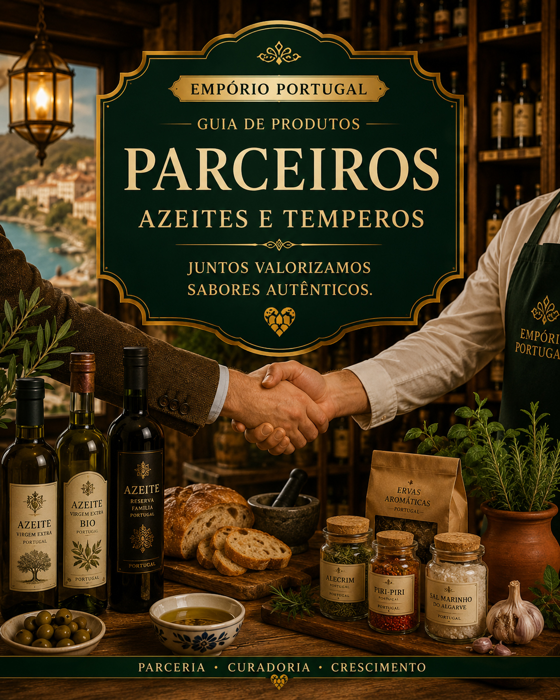 Convite a parceiros e vendedores de azeites e temperos portugueses