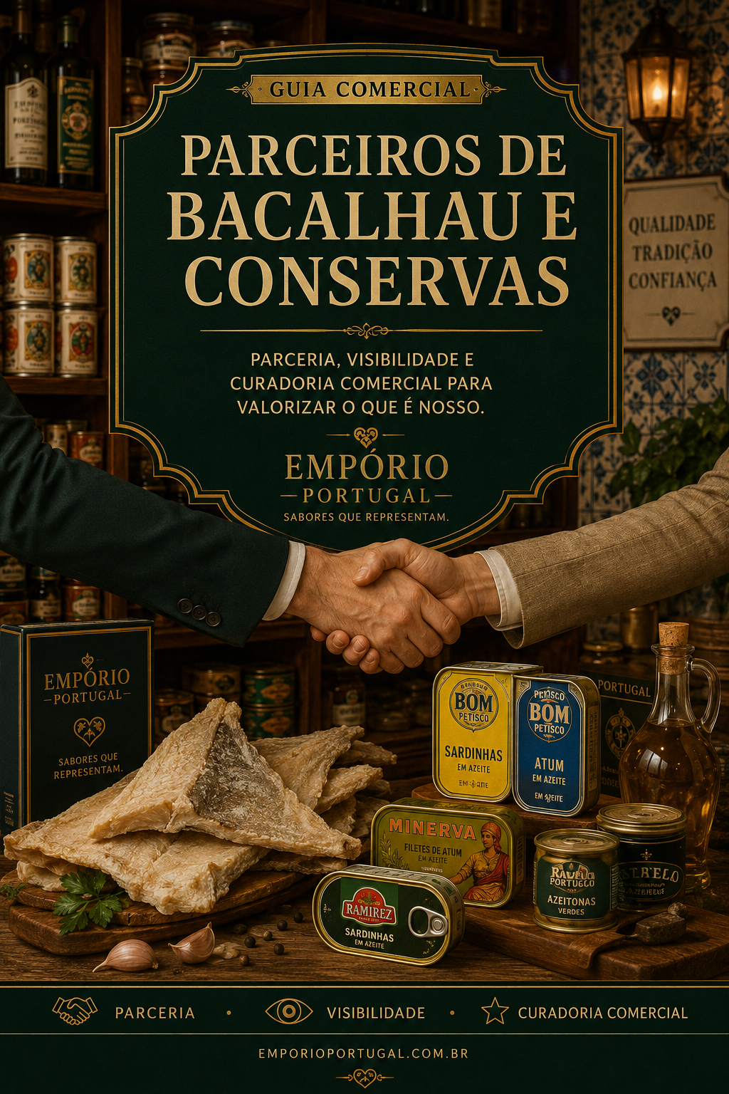 Convite a parceiros e vendedores de bacalhau e conservas portuguesas