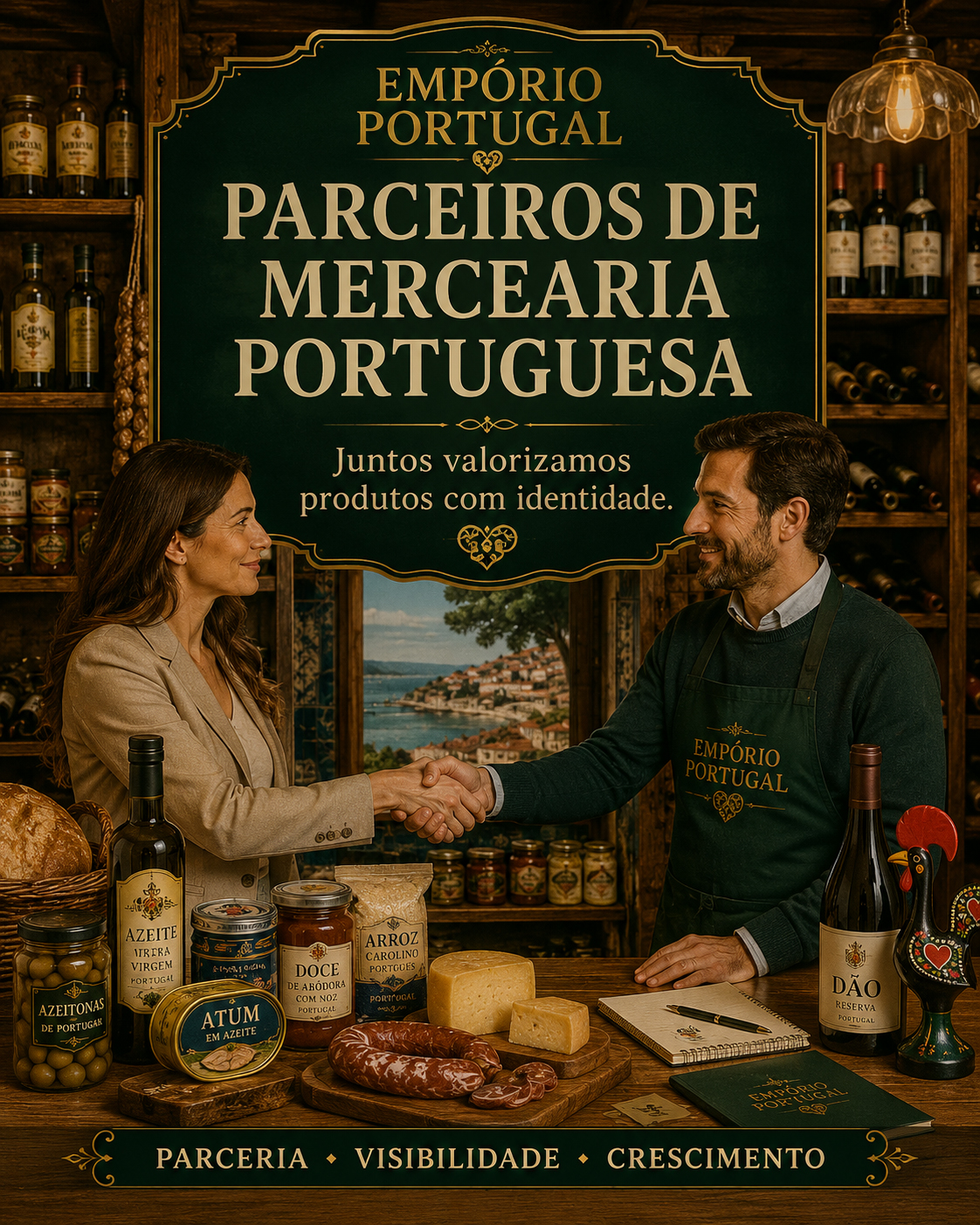 Convite a parceiros e vendedores de mercearia portuguesa