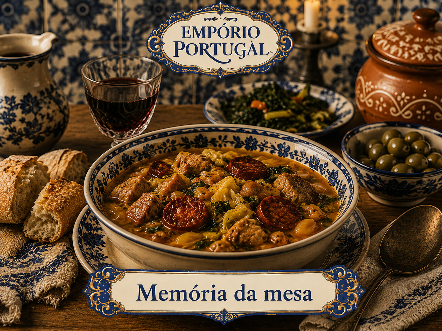 Mesa, louça e cultura portuguesa — curadoria editorial Empório Portugal
