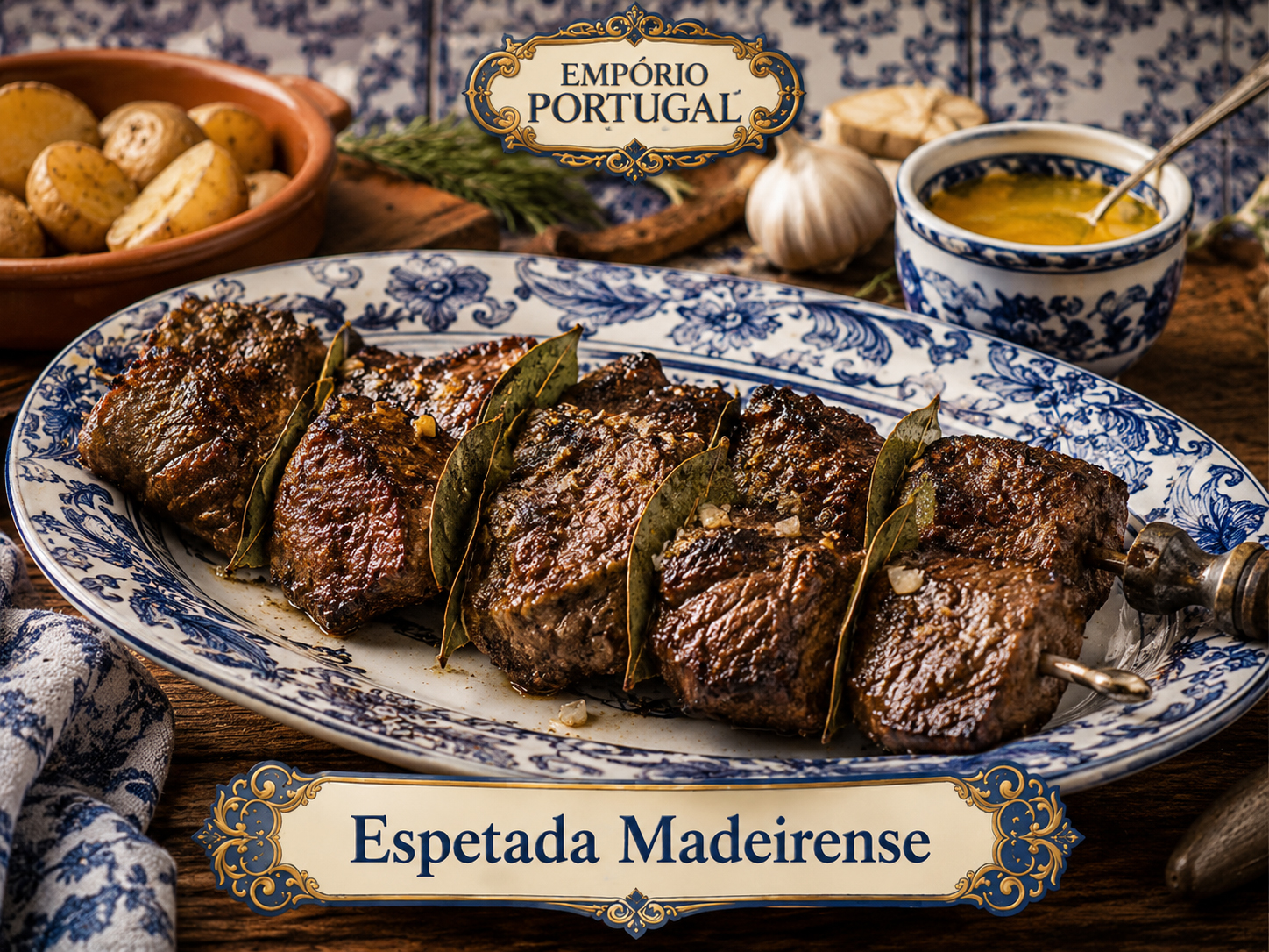 Foto de Espetada madeirense - receita portuguesa tradicional